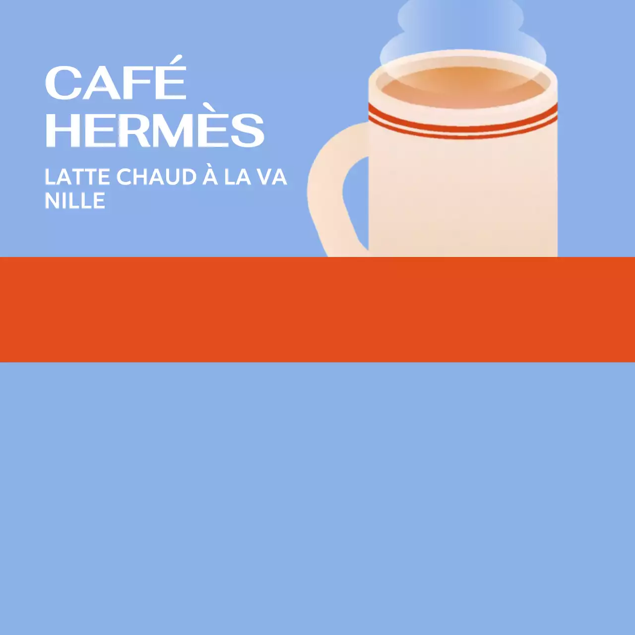 Illustration d'un bloc-notes de café simple avec une boisson chaude