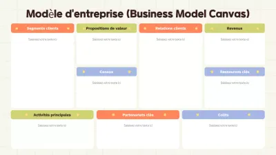 modèle de plan d'affaires professionnel beige
