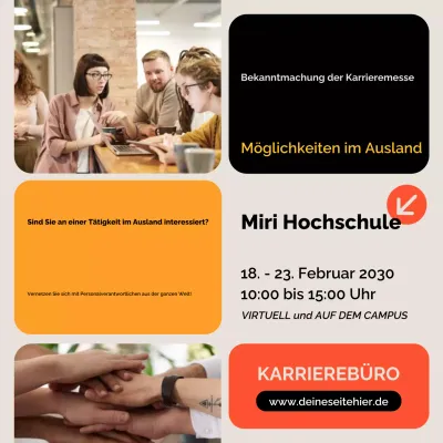 beige moderne Karriereanzeige