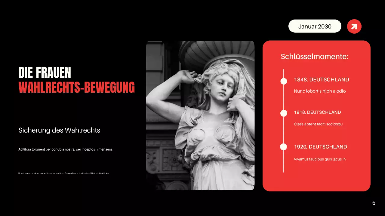 Präsentation der modernen schwarzen Bürgerbewegungen