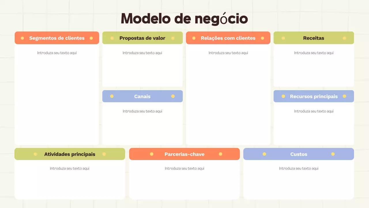 modelo de plano de negócios profissional bege