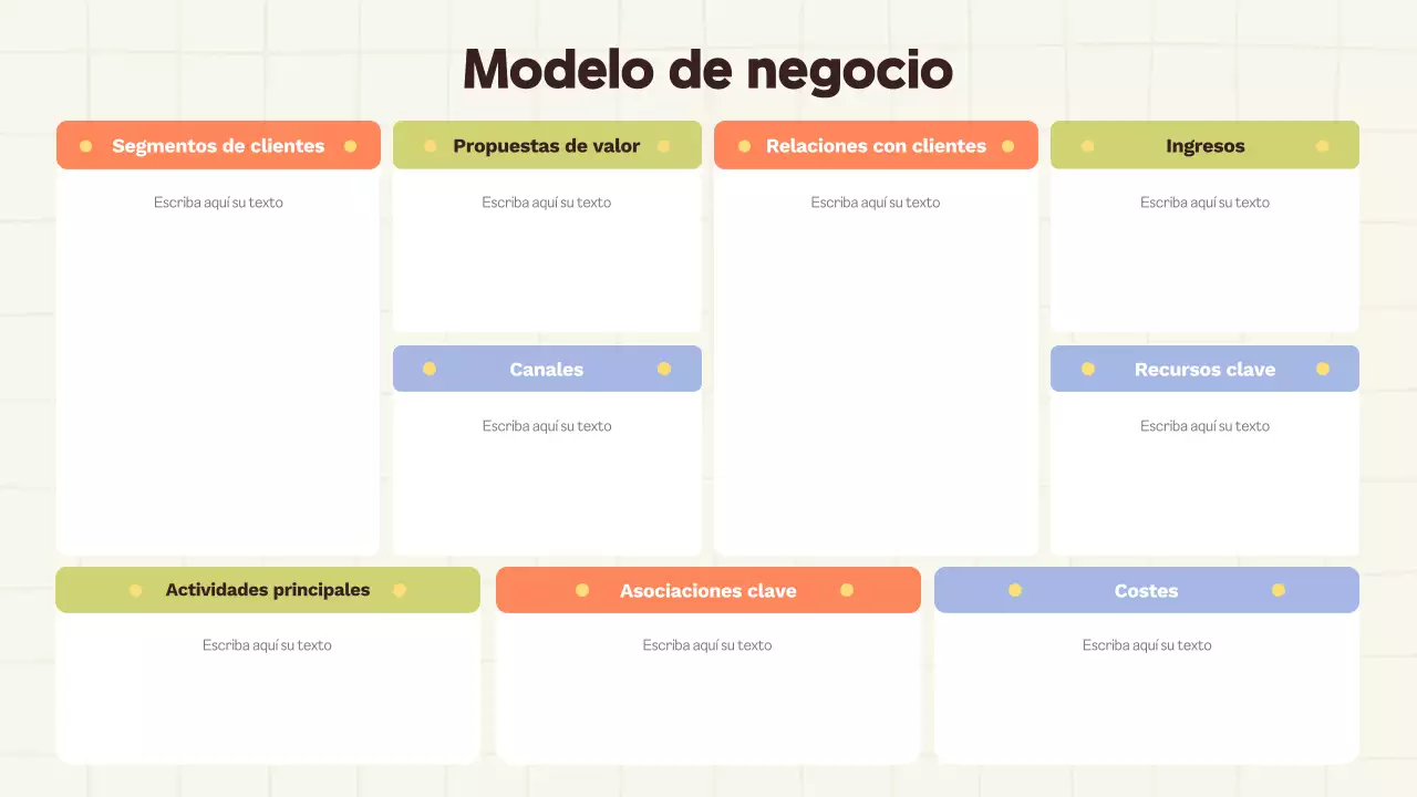 plantilla de plan de empresa profesional beige