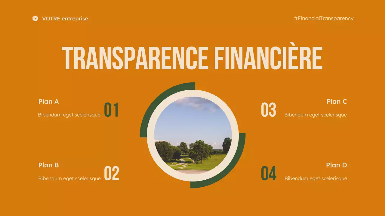 présentation verte et moderne des organisations à but non lucratif