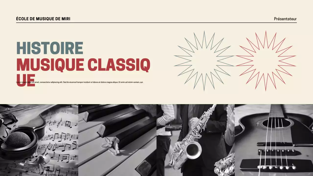 Présentation de l'histoire de la musique rétro