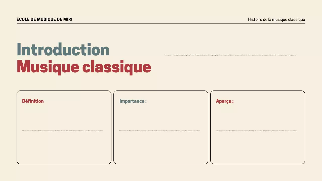 Présentation de l'histoire de la musique rétro