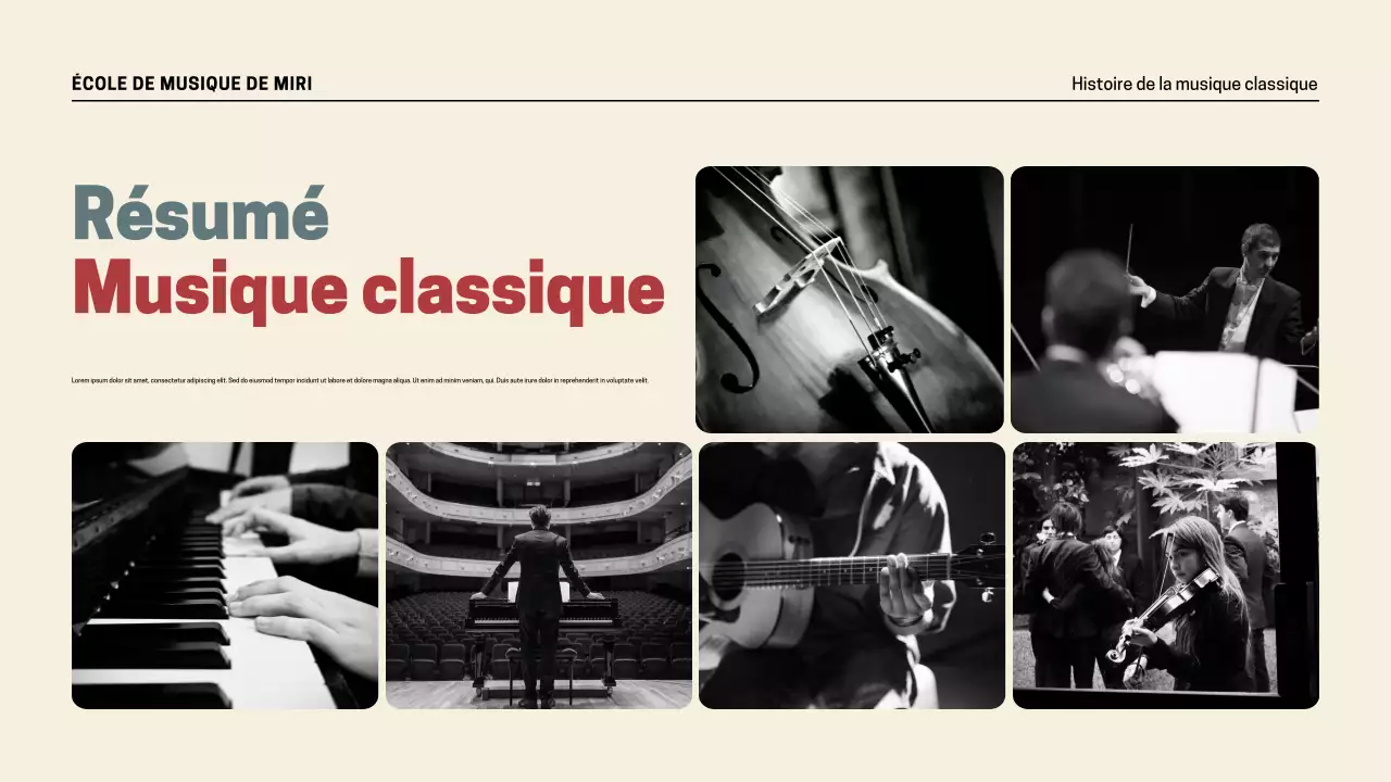 Présentation de l'histoire de la musique rétro