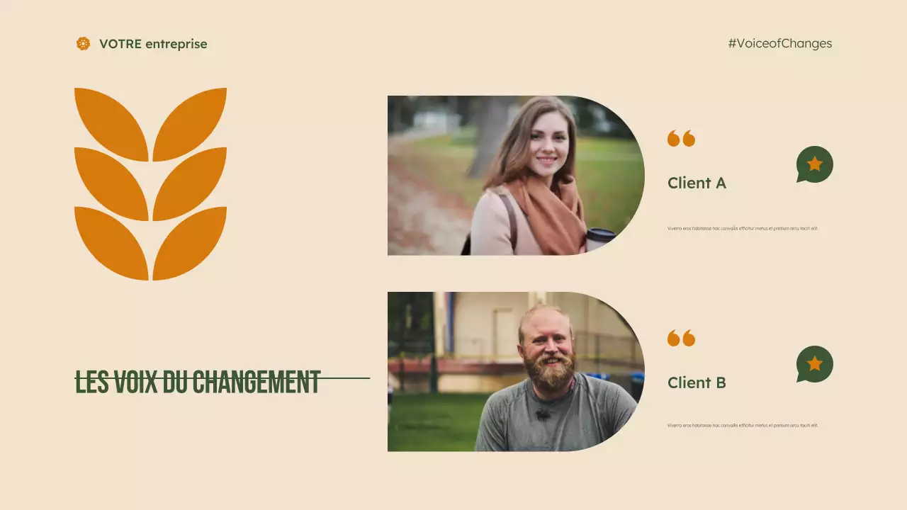 présentation verte et moderne des organisations à but non lucratif