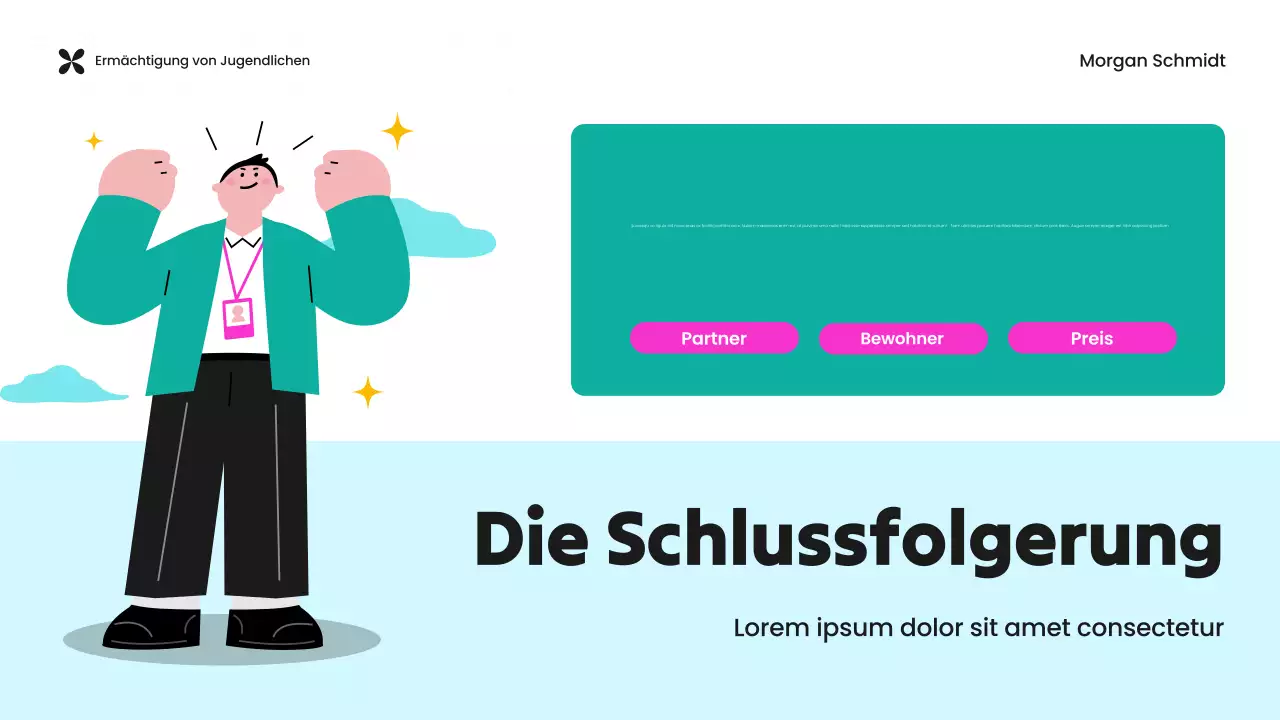 Präsentation der grünen und violetten NRO "Youth Empowerment