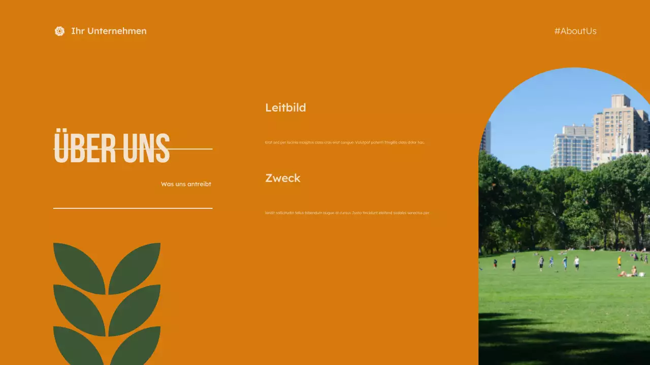 grüne moderne gemeinnützige Präsentation