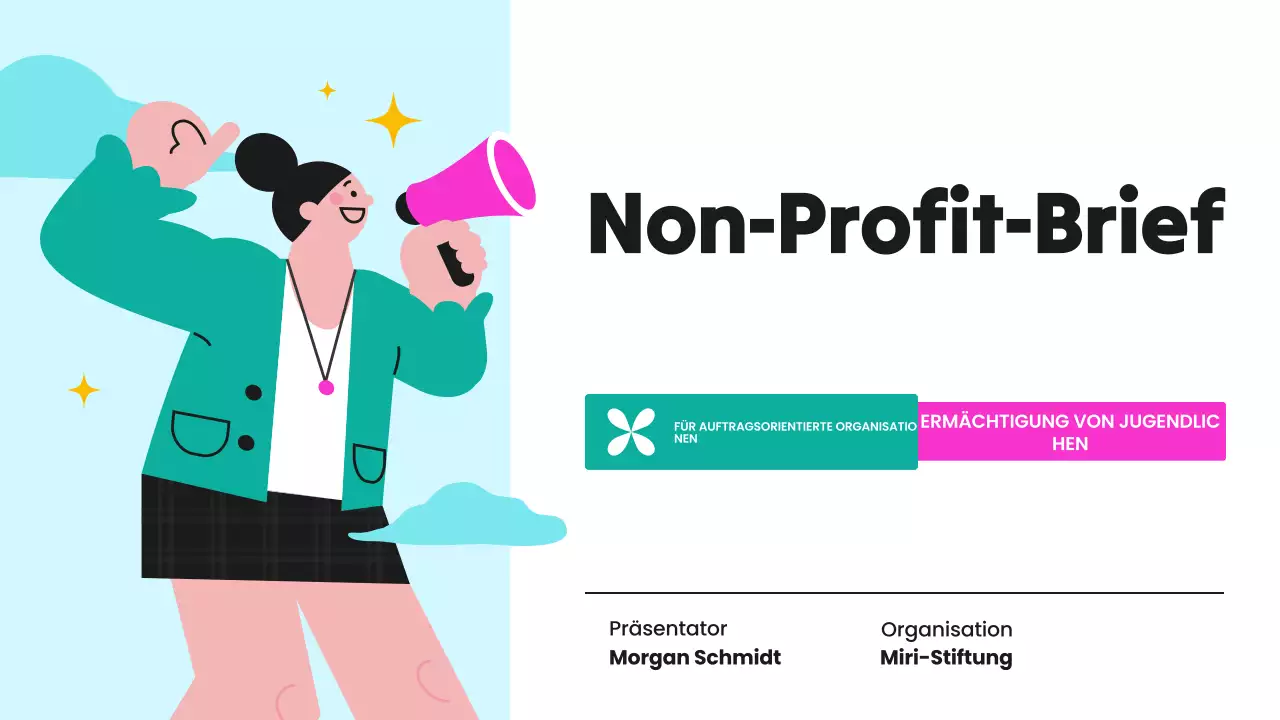 Präsentation der grünen und violetten NRO "Youth Empowerment