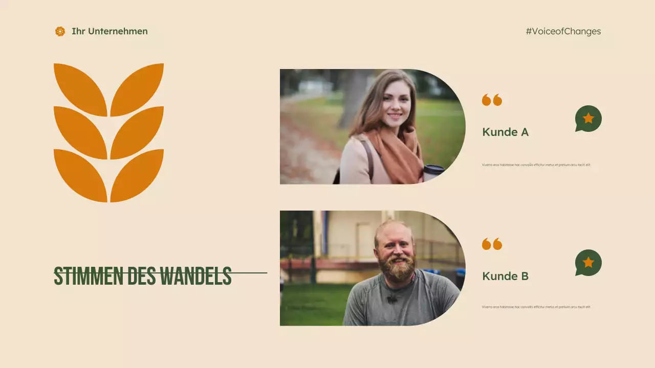 grüne moderne gemeinnützige Präsentation