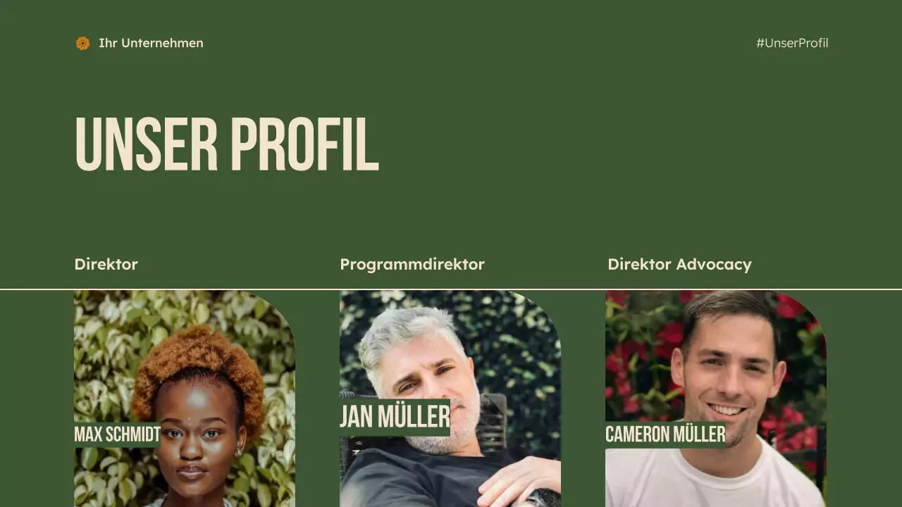 grüne moderne gemeinnützige Präsentation