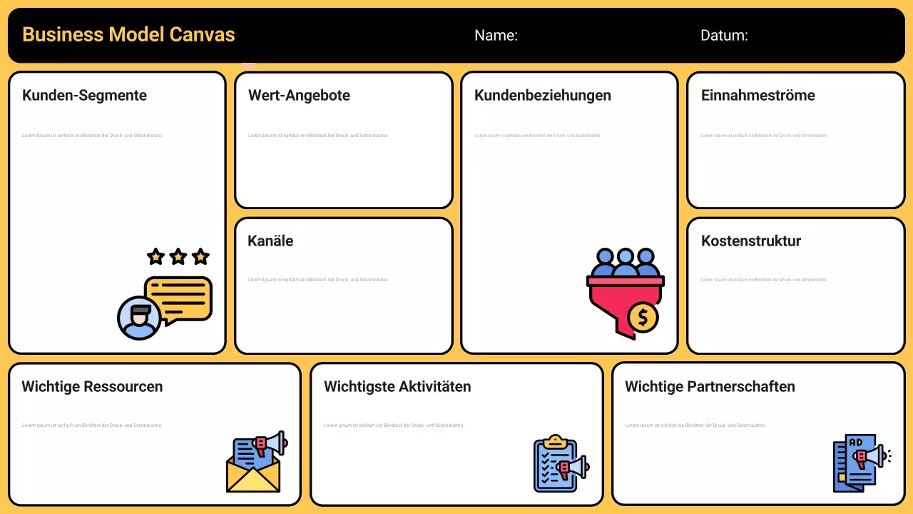 yellow modern business plan