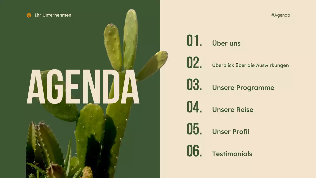 grüne moderne gemeinnützige Präsentation