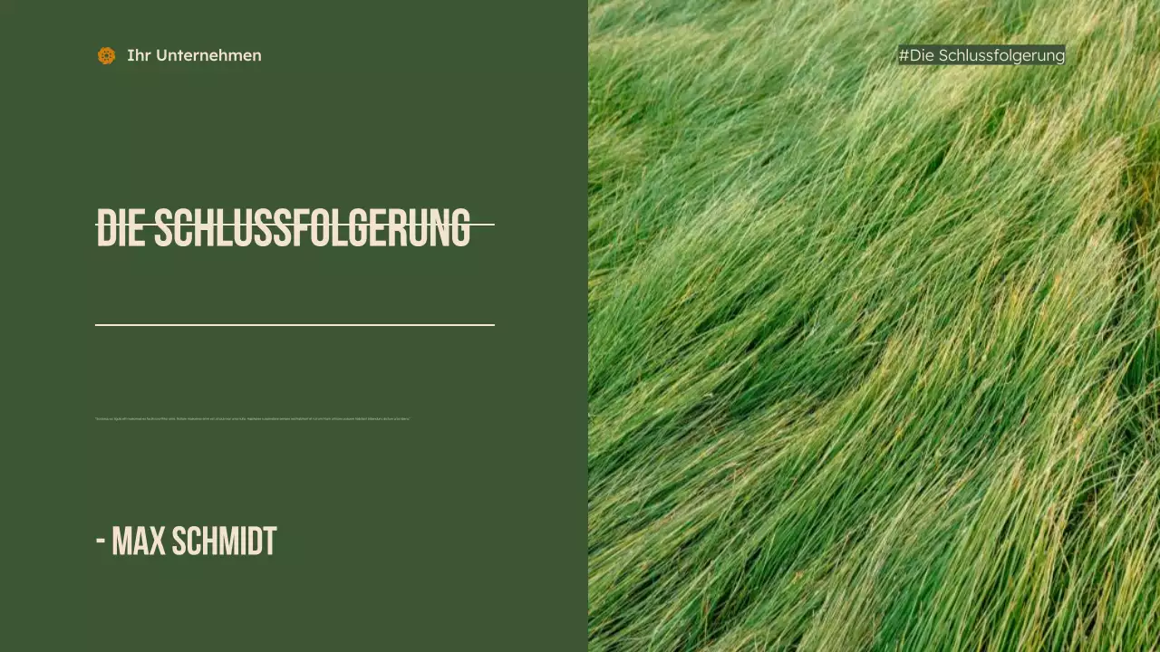 grüne moderne gemeinnützige Präsentation