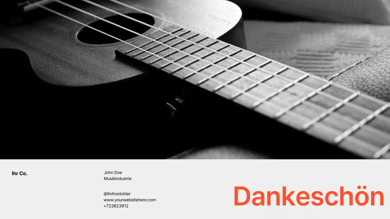 schwarze klassische Musikpräsentation