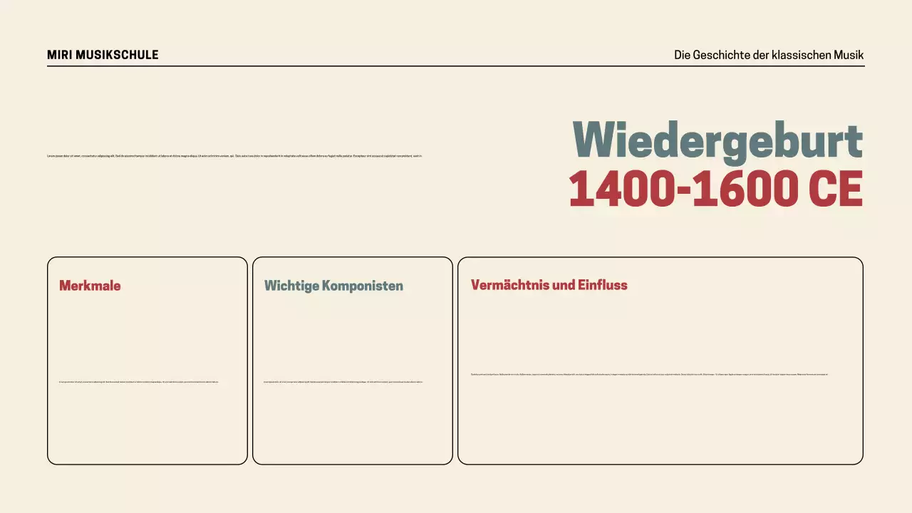 Präsentation zur Geschichte der Retro-Musik