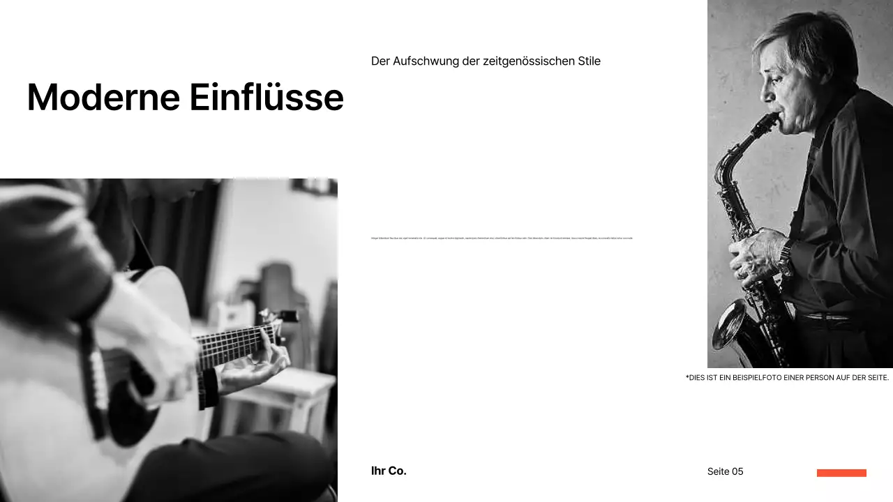 schwarze klassische Musikpräsentation