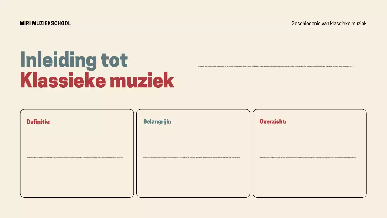 Presentatie Retro Muziekgeschiedenis