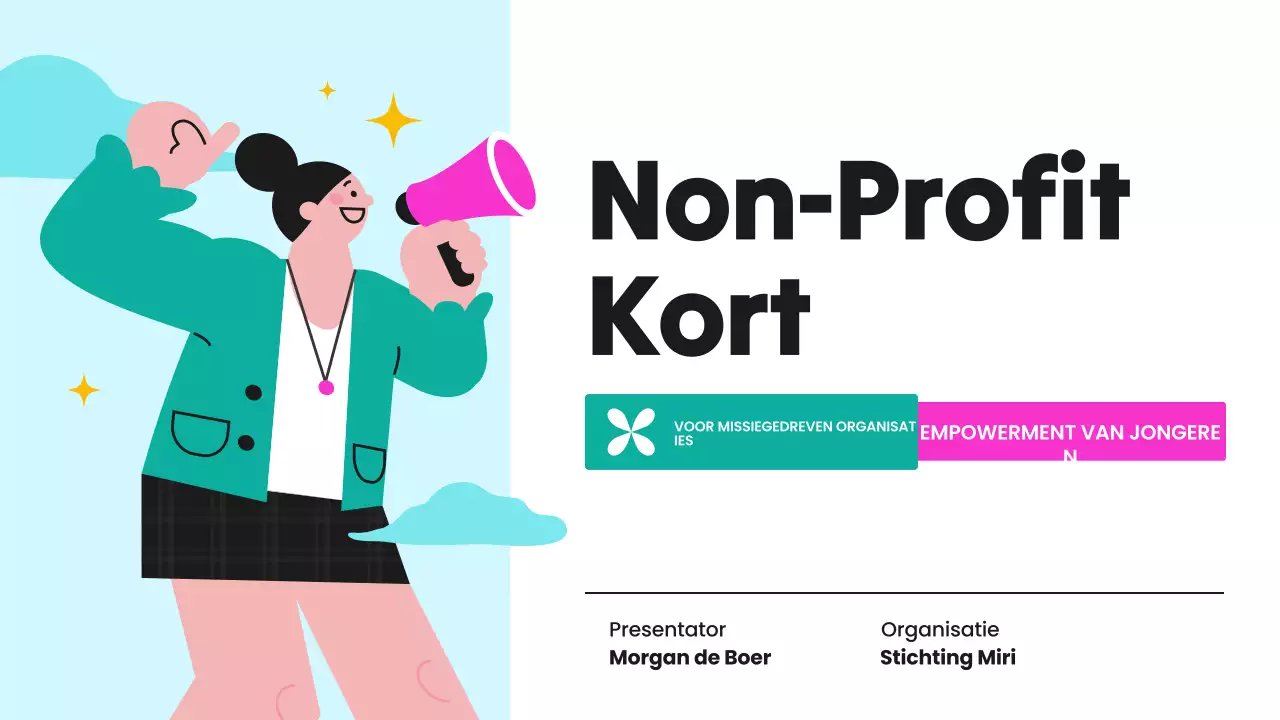 Presentatie van Green and Purple Youth Empowerment NGO