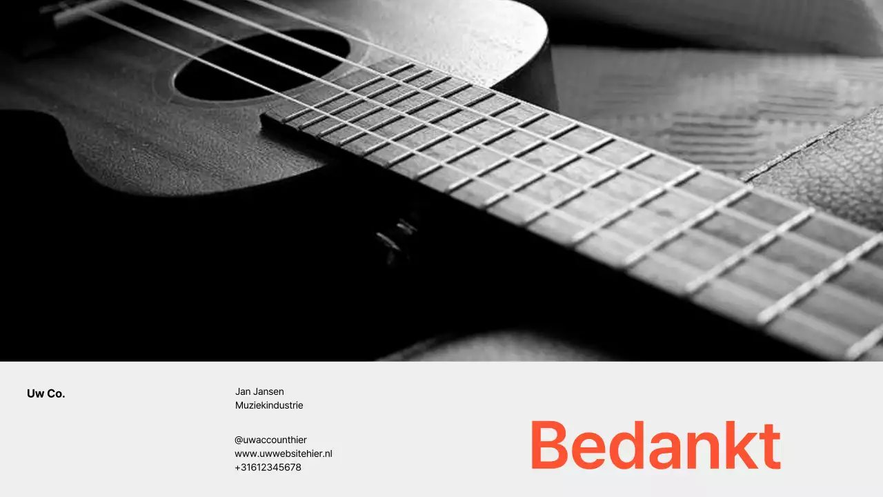 presentatie zwarte klassieke muziek