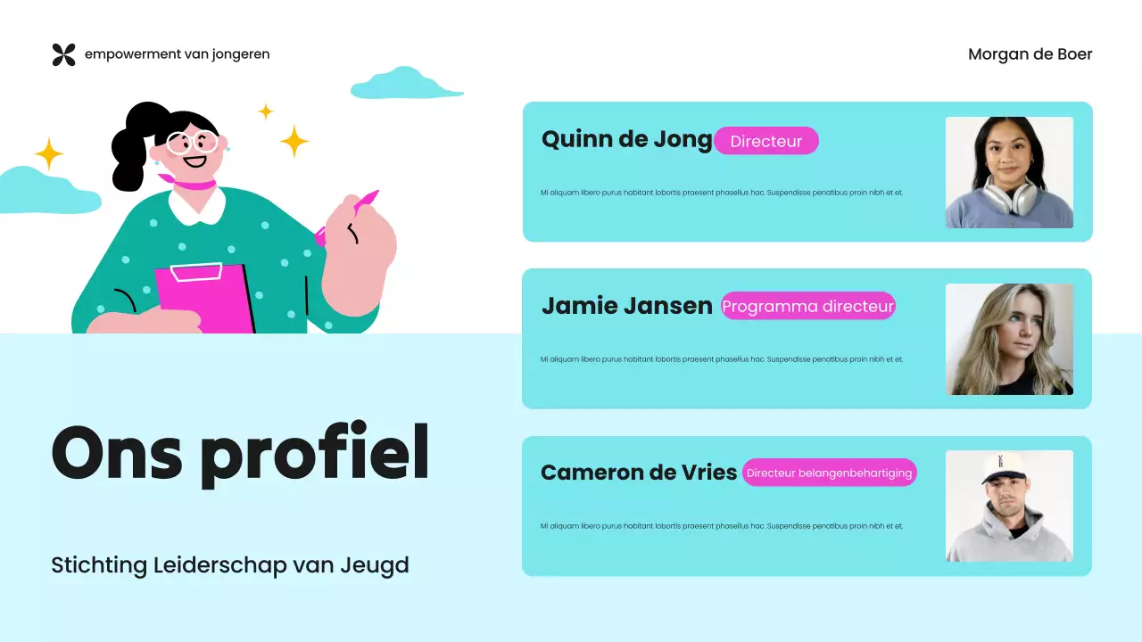 Presentatie van Green and Purple Youth Empowerment NGO