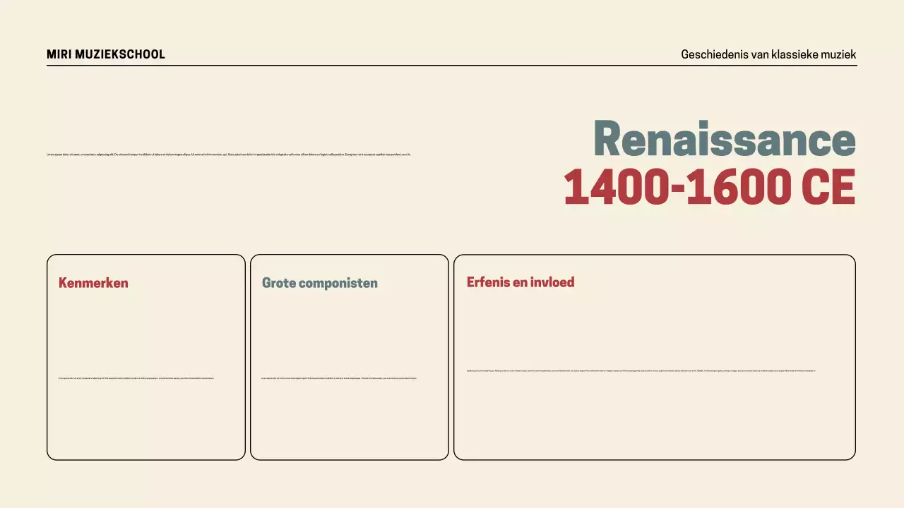 Presentatie Retro Muziekgeschiedenis