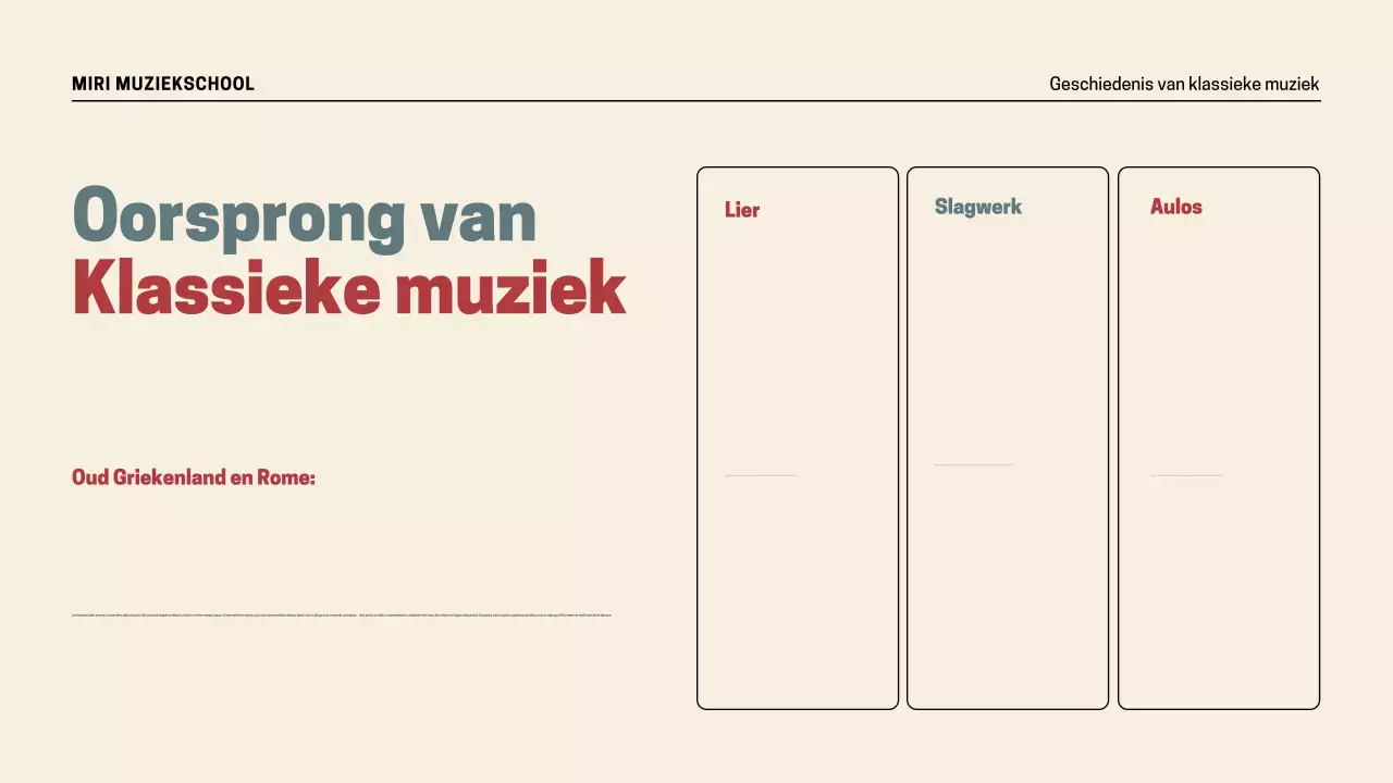 Presentatie Retro Muziekgeschiedenis
