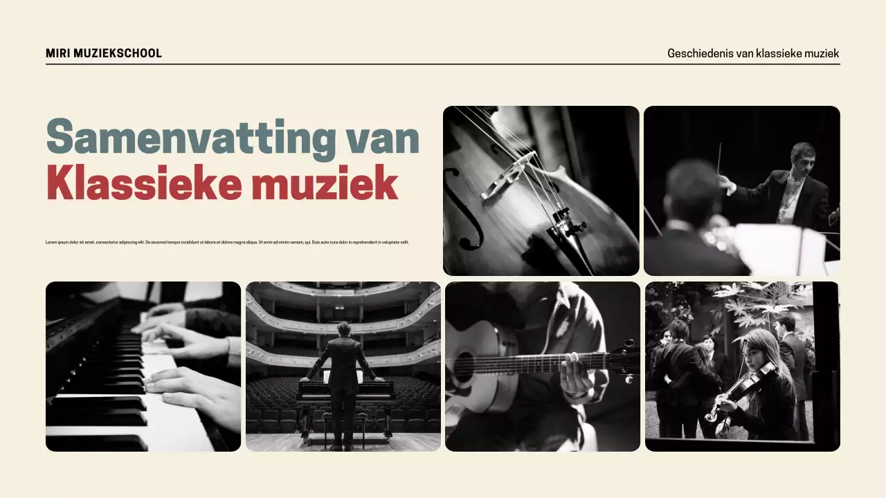 Presentatie Retro Muziekgeschiedenis