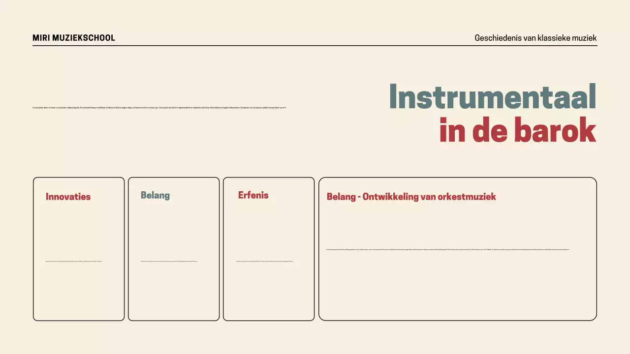 Presentatie Retro Muziekgeschiedenis