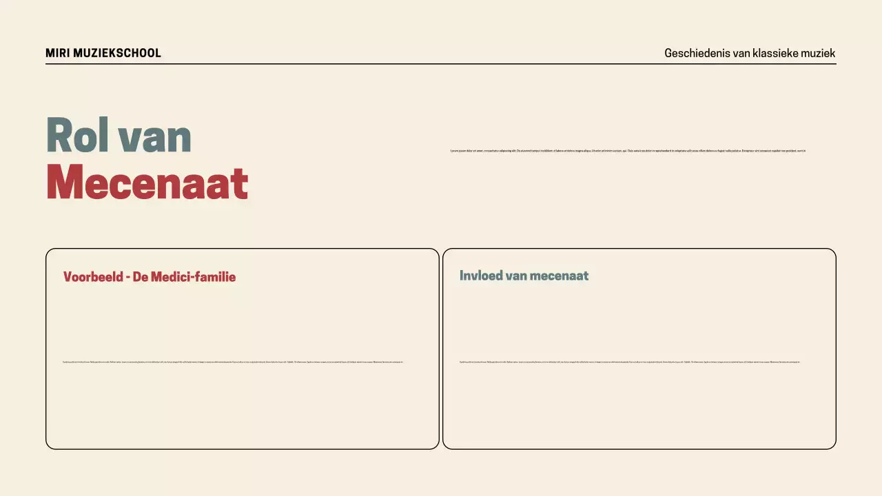 Presentatie Retro Muziekgeschiedenis