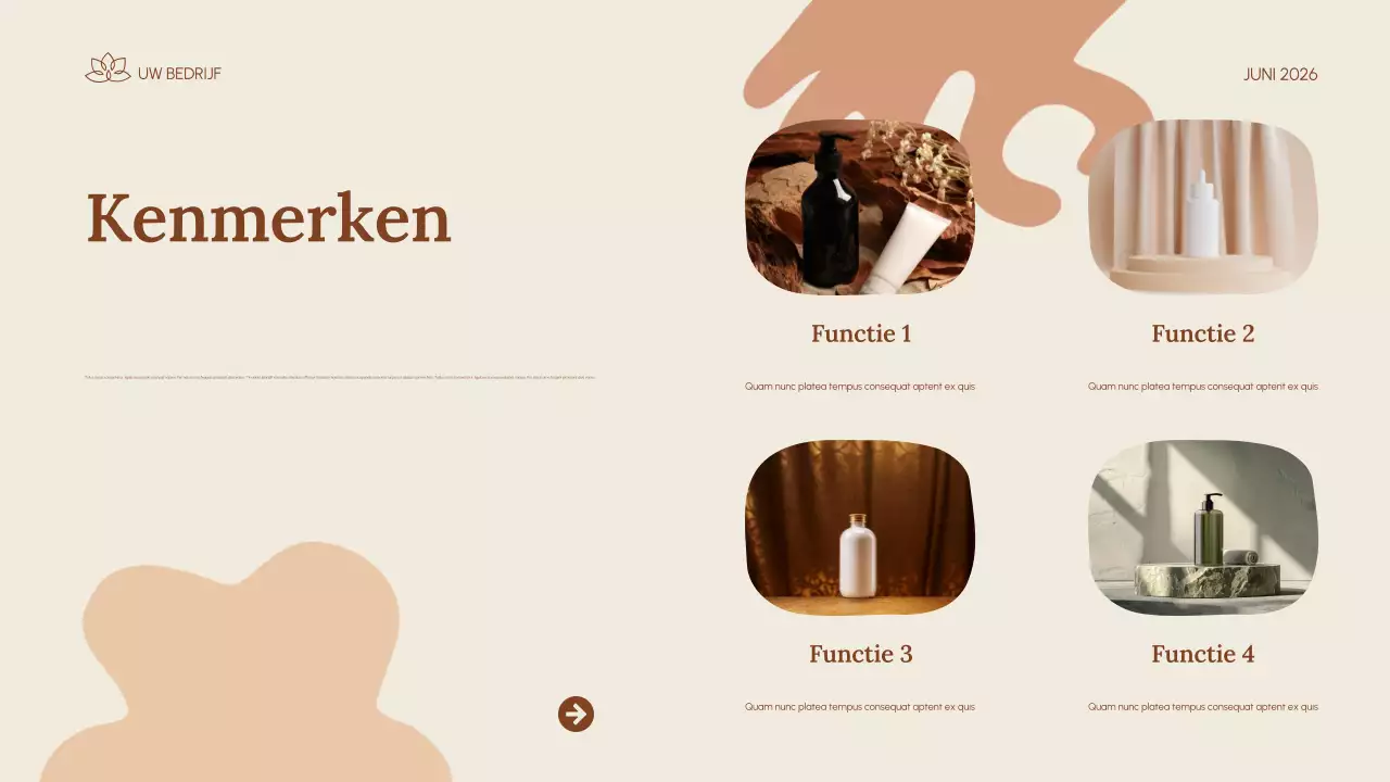 beige moderne huidverzorging promotie