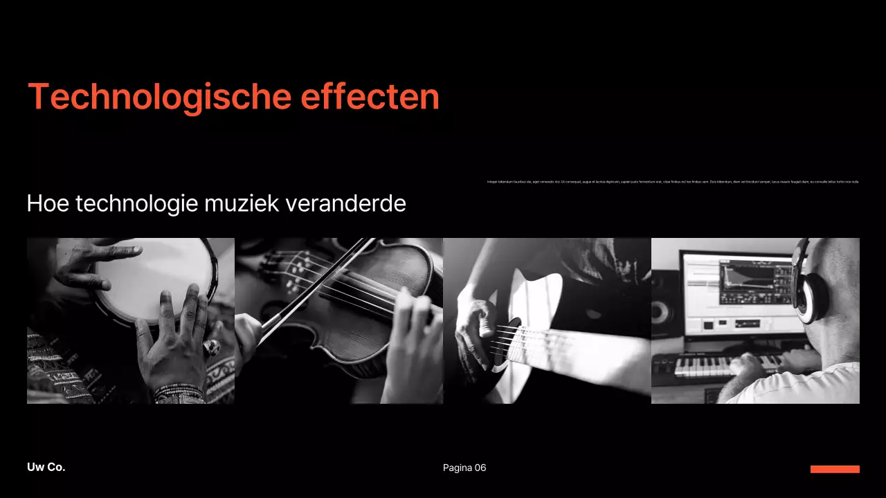 presentatie zwarte klassieke muziek