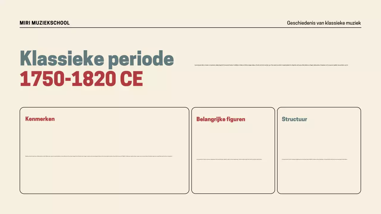 Presentatie Retro Muziekgeschiedenis