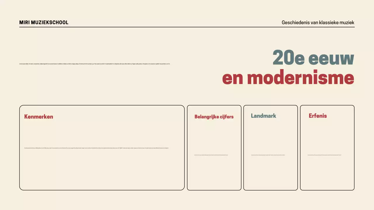 Presentatie Retro Muziekgeschiedenis