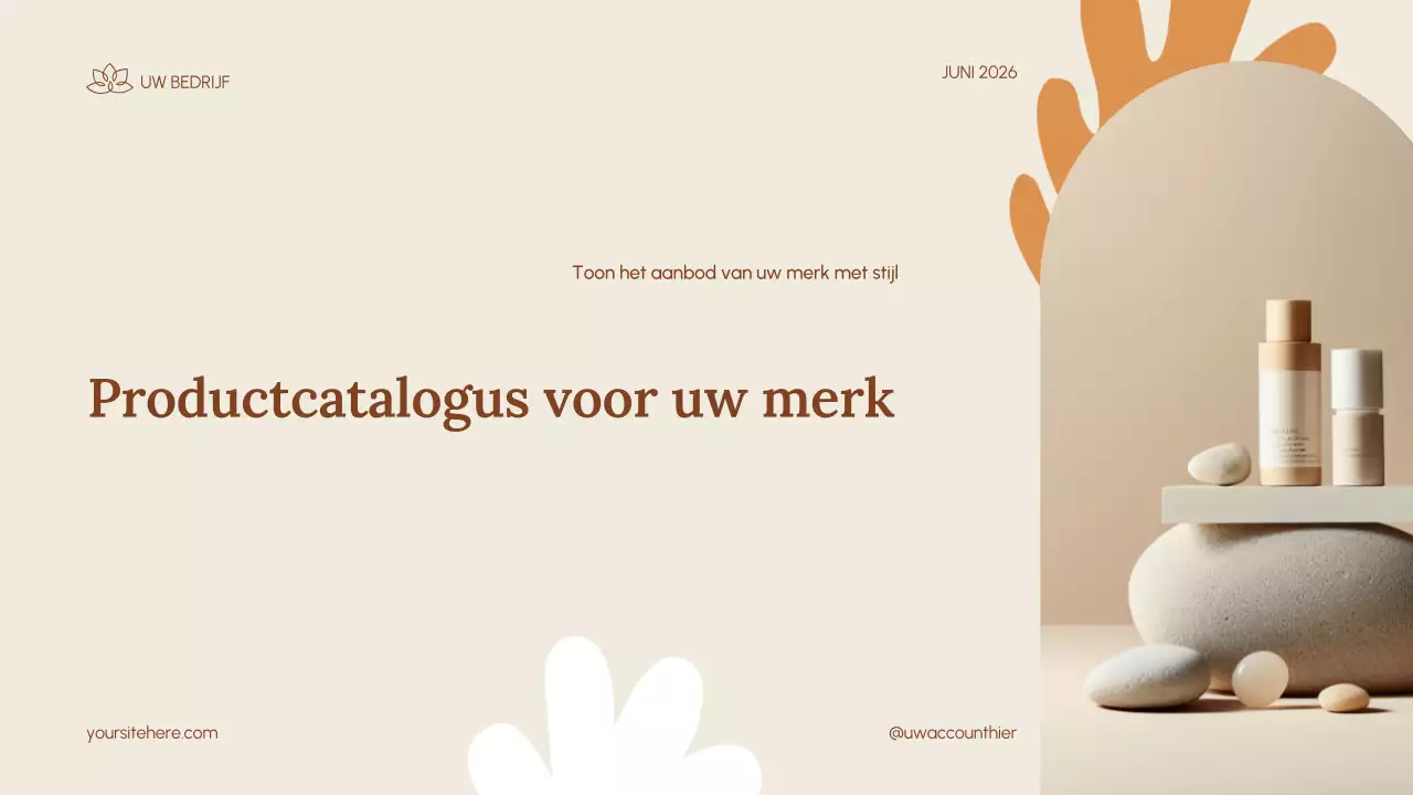 beige moderne huidverzorging promotie