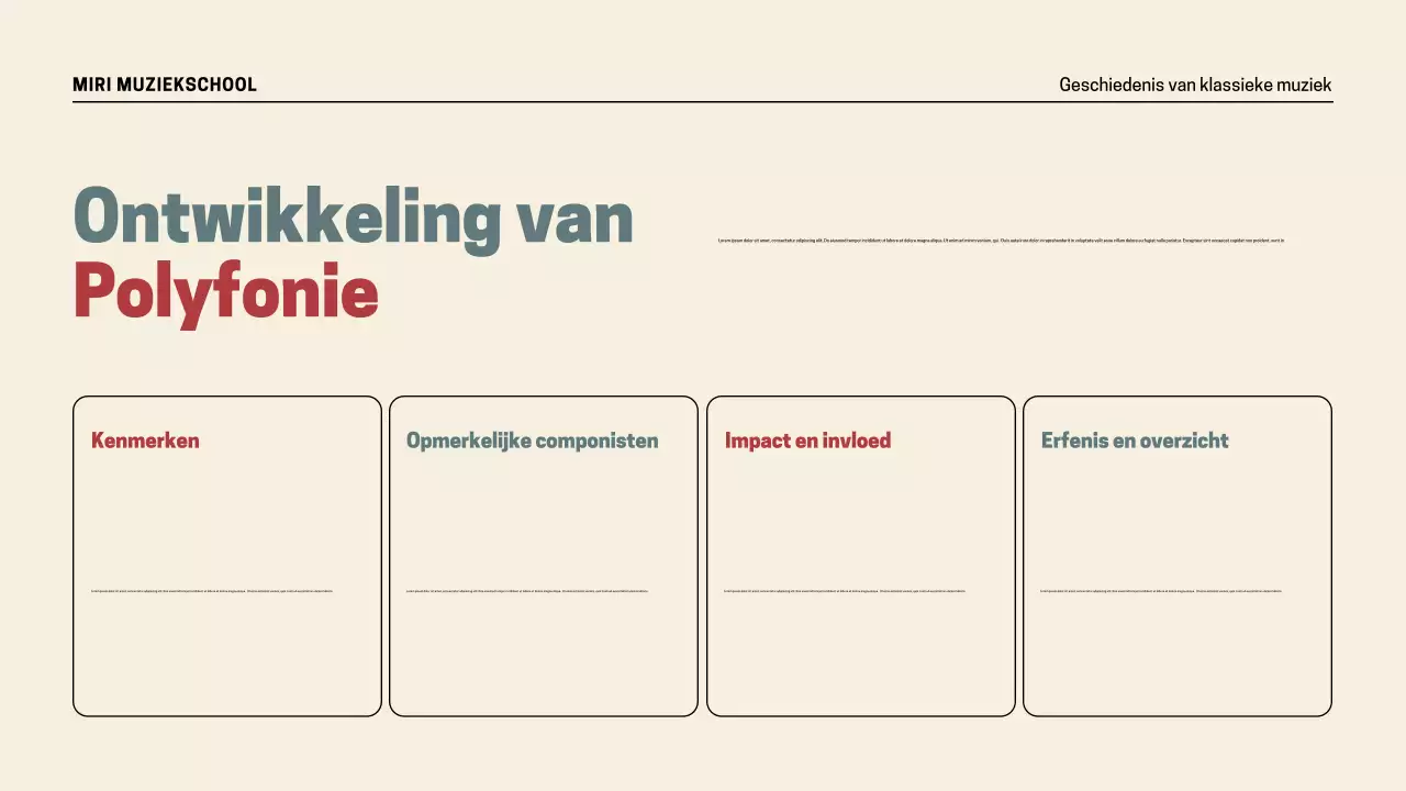 Presentatie Retro Muziekgeschiedenis