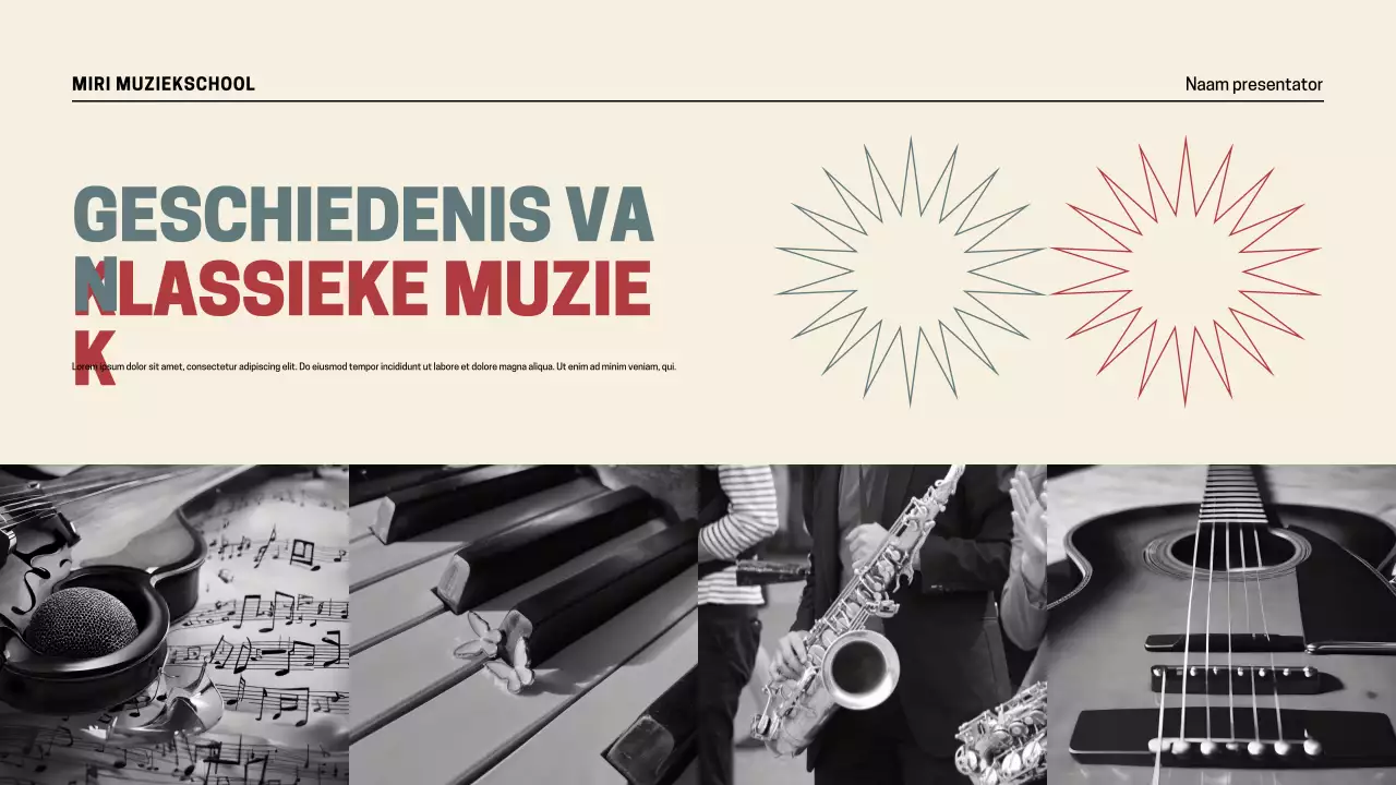 Presentatie Retro Muziekgeschiedenis