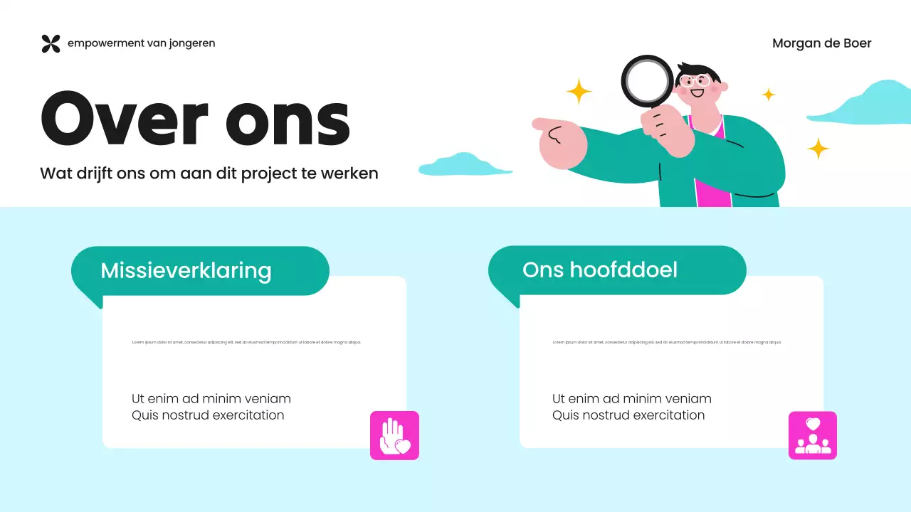 Presentatie van Green and Purple Youth Empowerment NGO