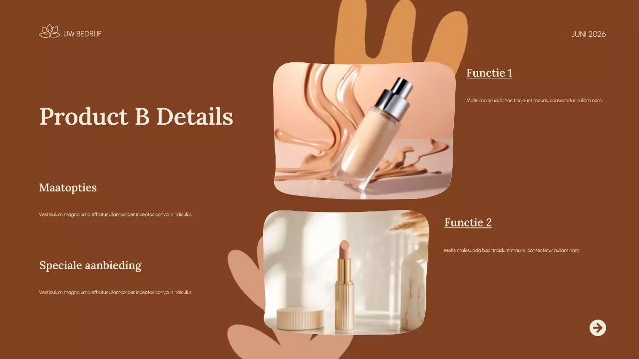 beige moderne huidverzorging promotie