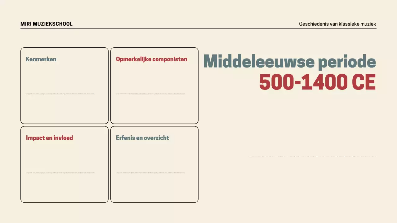 Presentatie Retro Muziekgeschiedenis