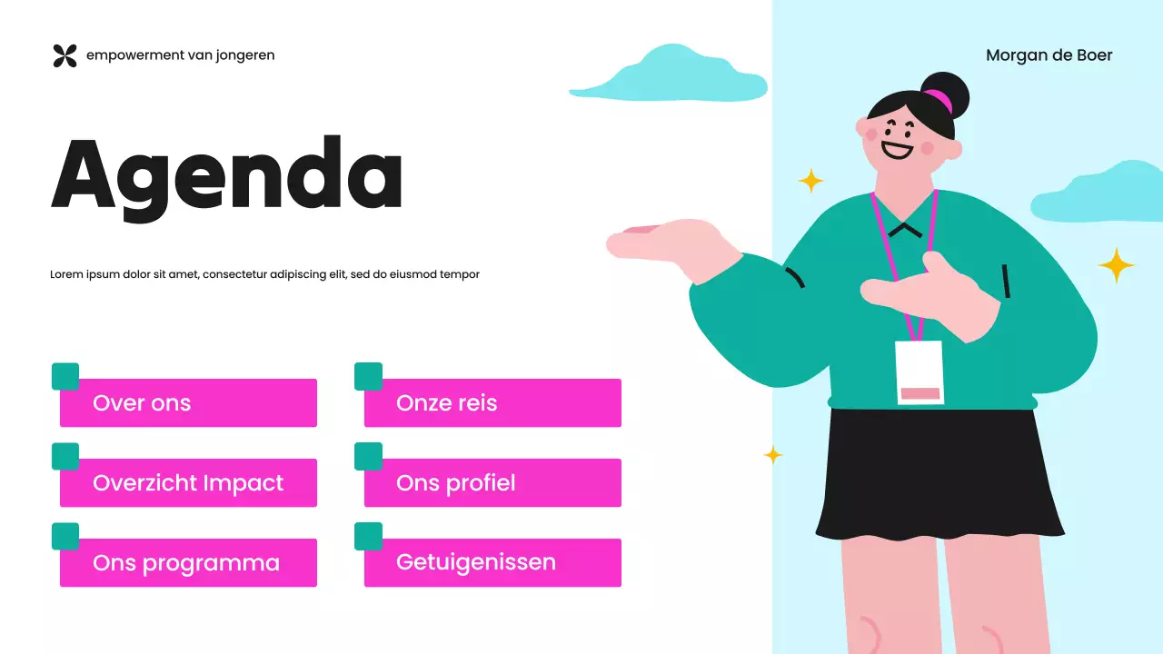 Presentatie van Green and Purple Youth Empowerment NGO