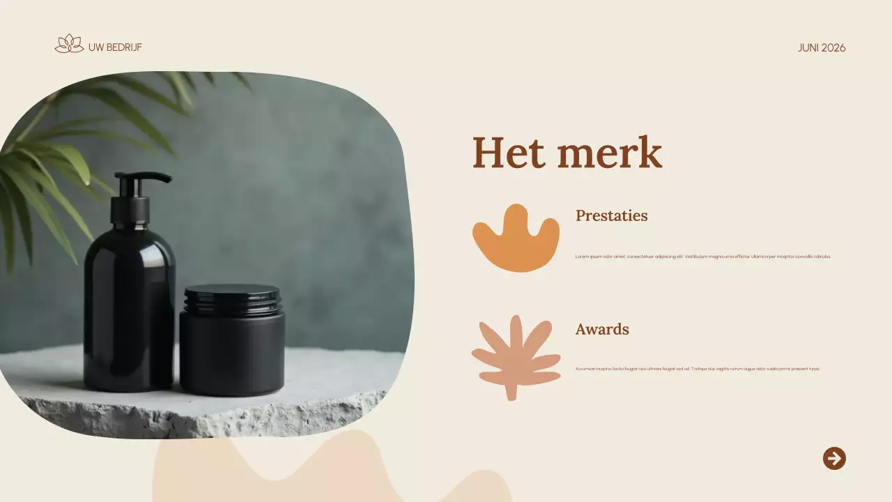 beige moderne huidverzorging promotie