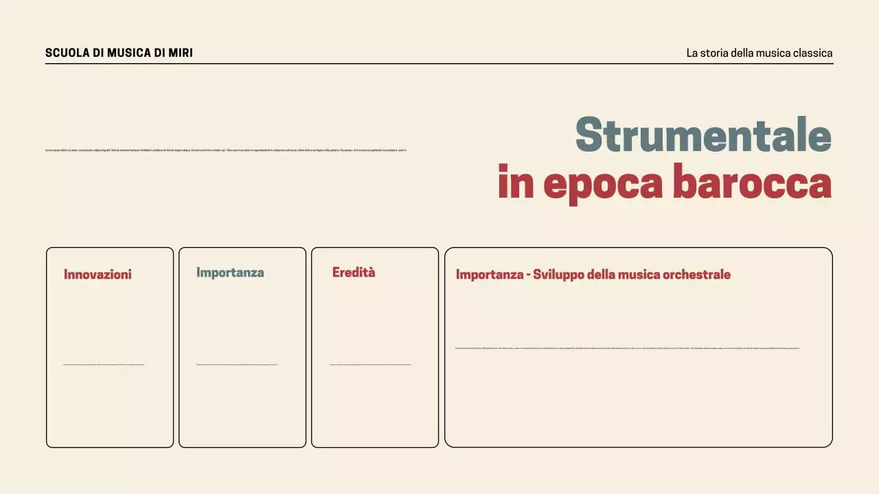 Presentazione della storia della musica retrò