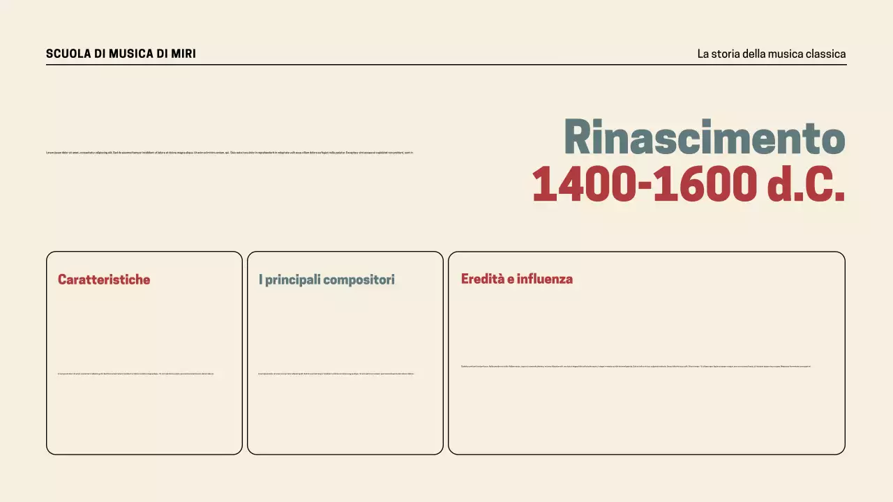 Presentazione della storia della musica retrò