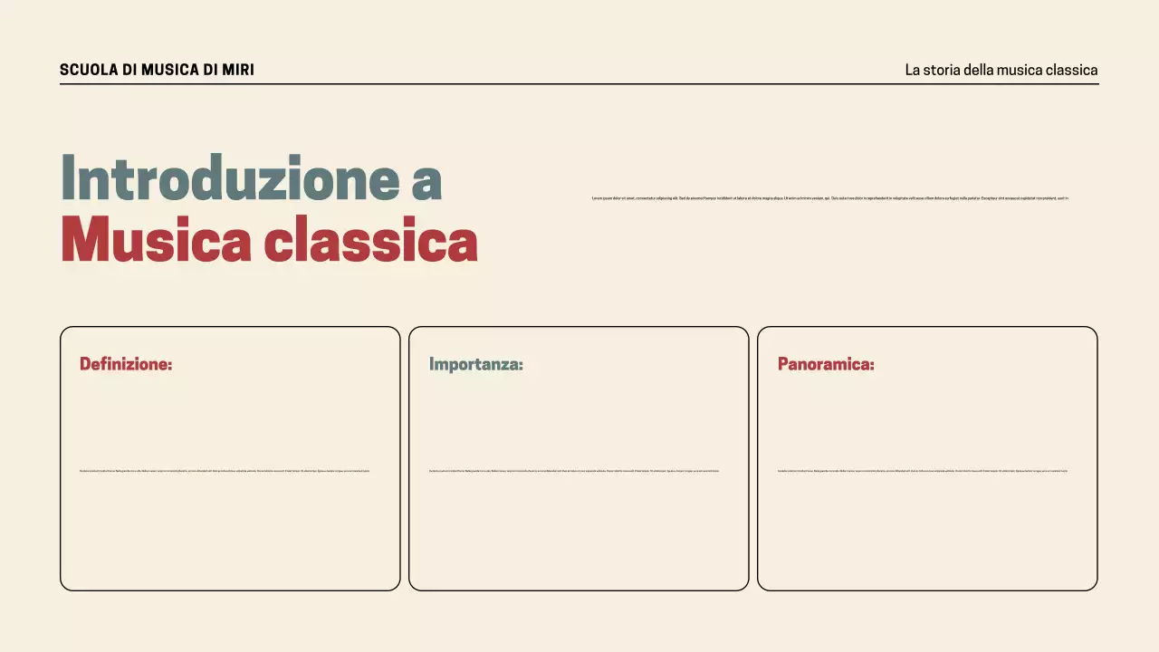 Presentazione della storia della musica retrò