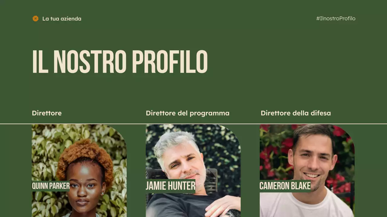 presentazione verde moderna senza scopo di lucro