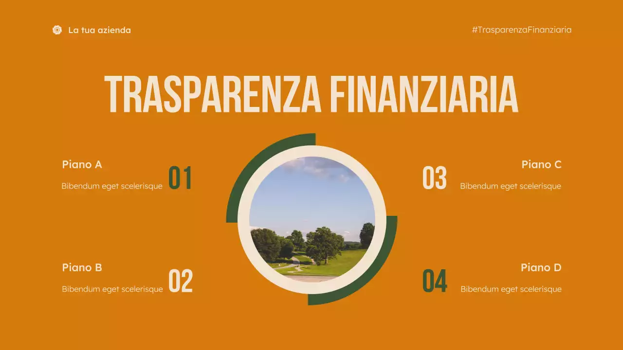 presentazione verde moderna senza scopo di lucro