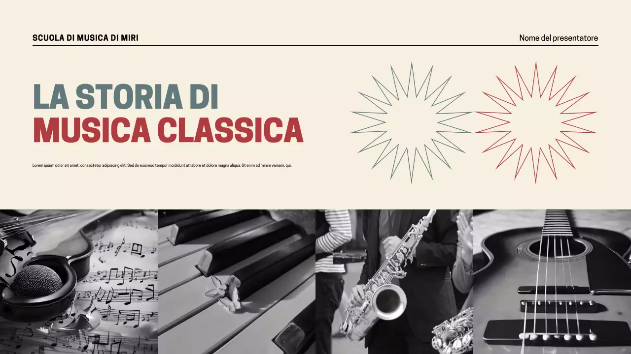 Presentazione della storia della musica retrò