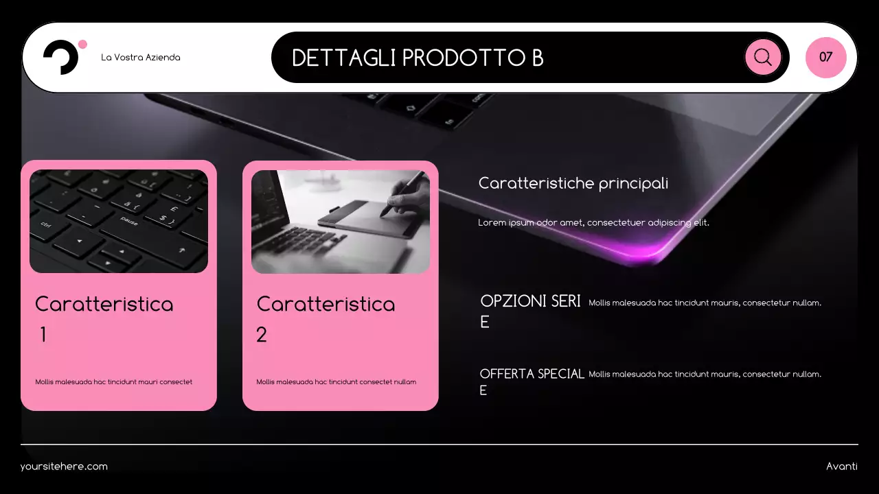 promozione ecommerce nero moderno